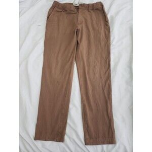 Vuori All Ways Elastic Waist Pants Men's Medium Khaki Brown Fit Stretch